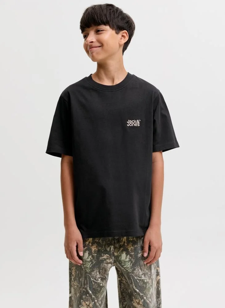 Jack & Jones Junior Kids Loose Fit Crew Neck T-Shirt