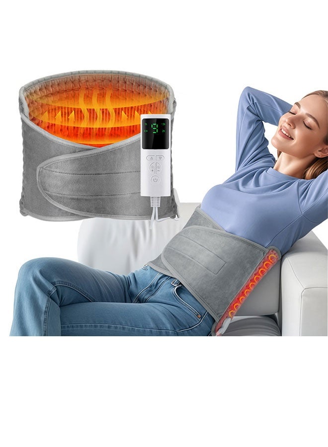 وسادة تدفئة كهربائية للخصر، وسادة تدفئة للخصر متعددة الوظائف مع وحدة تحكم LCD وسادة تدفئة كهربائية لتخفيف آلام الظهر وتشنجات الدورة الشهرية بدرجة حرارة قابلة للتعديل - Image 5