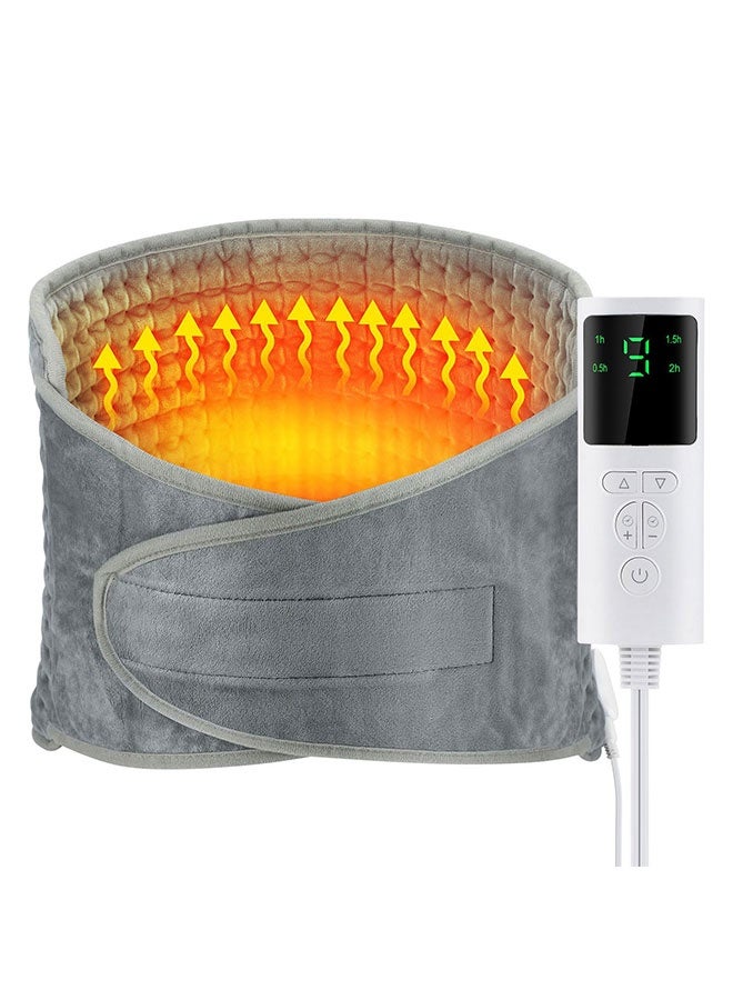 وسادة تدفئة كهربائية للخصر، وسادة تدفئة للخصر متعددة الوظائف مع وحدة تحكم LCD وسادة تدفئة كهربائية لتخفيف آلام الظهر وتشنجات الدورة الشهرية بدرجة حرارة قابلة للتعديل - Image 1