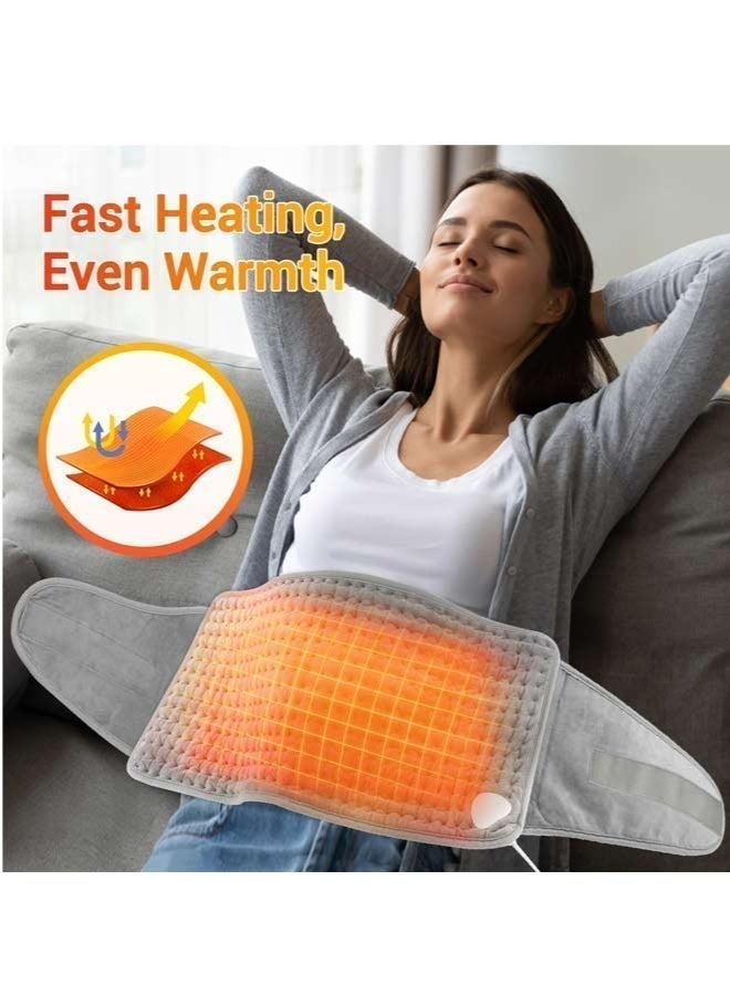 Electric Waist,Multifunctional Heating Pad Waist Heating Pad With LCD Controller Electric Heating Pad For Period Back Pain And Cramps Relief Adjustable Temperature - Image 4