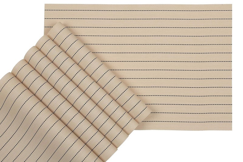 MosQuick® Dining Table mats 6 Pieces Size 45 x 30 Cm Table Mat Set - Dining Table Accessories, Dining Table Set of 6 for Home Décor Washable, Non-Slip Table Mats for Kitchen and Dining Room - Image 1