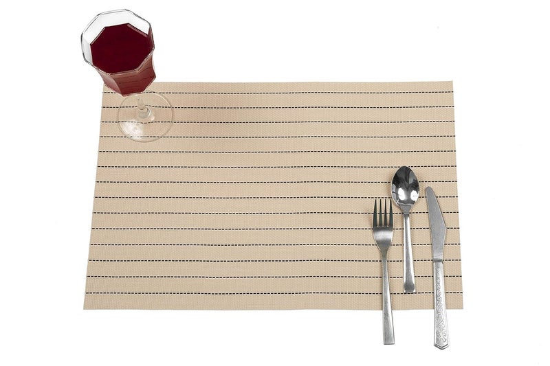 MosQuick® Dining Table mats 6 Pieces Size 45 x 30 Cm Table Mat Set - Dining Table Accessories, Dining Table Set of 6 for Home Décor Washable, Non-Slip Table Mats for Kitchen and Dining Room - Image 2