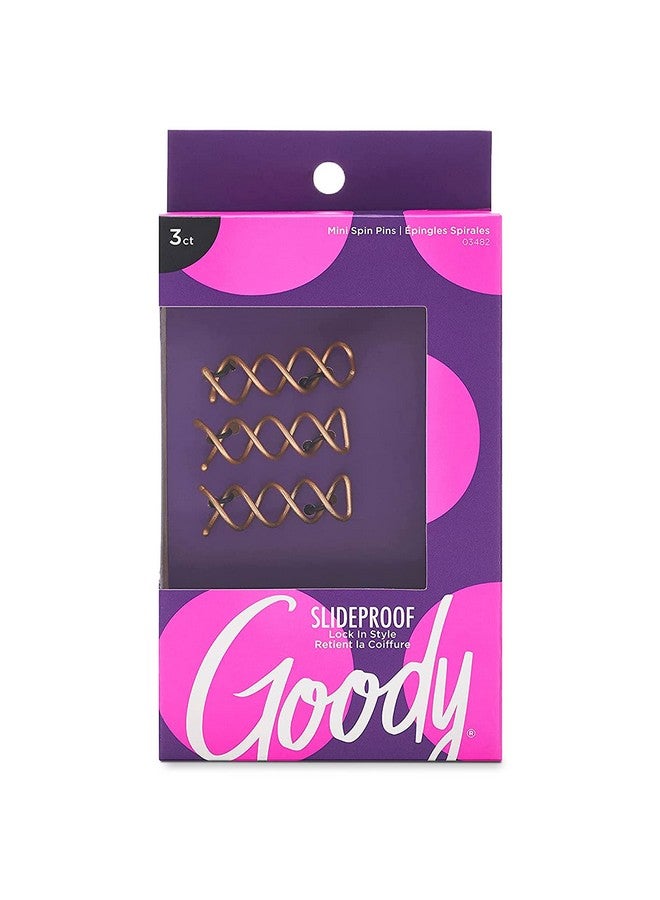 قودي  دبابيس شعر صغيرة دوارة مقاومة للانزلاق من جودي - 3 قطع، ألوان متنوعة، دبابيس شعر حلزونية، كعكات سريعة وسهلة، دبابيس لف طوال اليوم، دبابيس شعر لولبية، إكسسوارات شعر بدون ألم للنساء والرجال، لجميع أنواع الشعر - Image 1