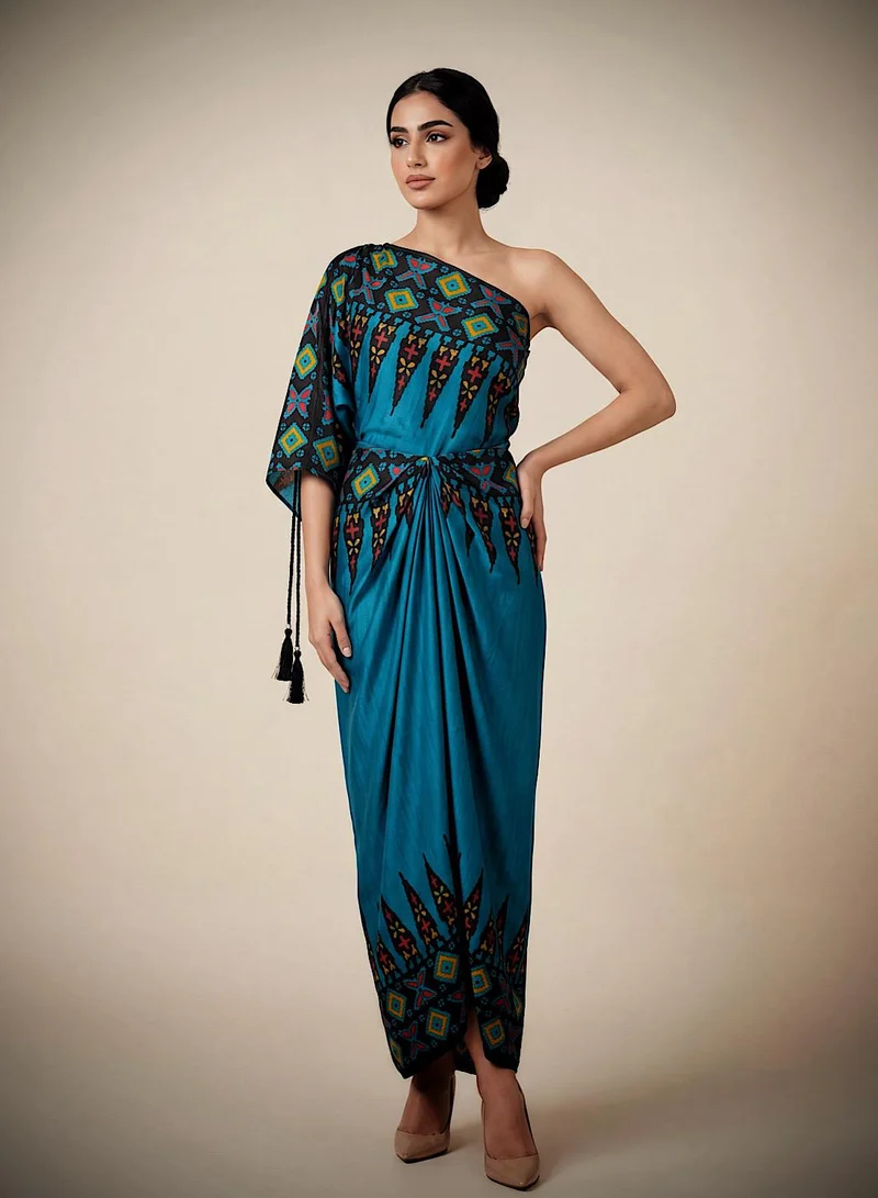 Ecstacy Single shoulder dress