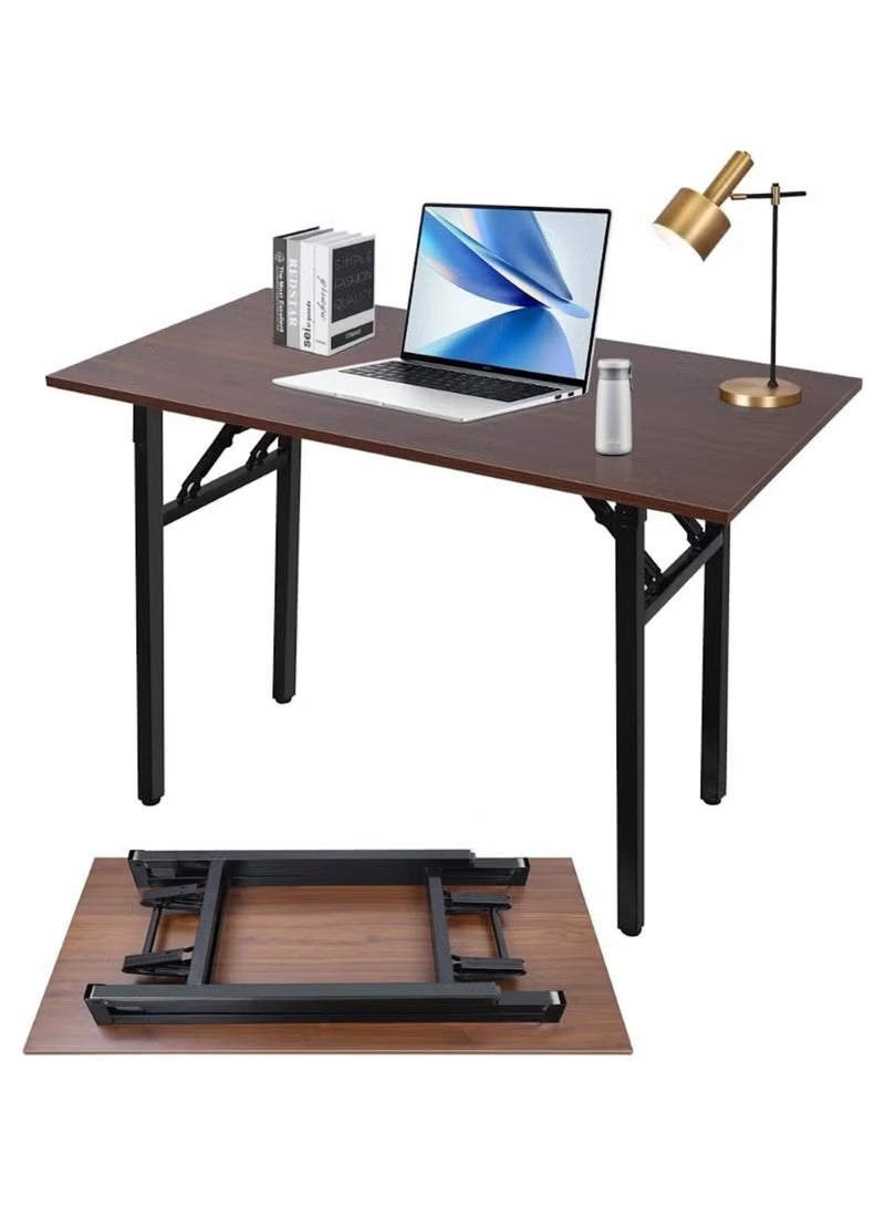 هويتك طاولة كمبيوتر محمول قابلة للتعديل مع عجلات - بني، 80×50×75 سم، مناسبة للسرير والأريكة والاستخدام المنزلي - Image 2