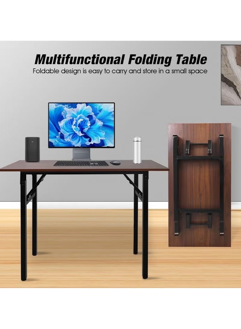 هويتك طاولة كمبيوتر محمول قابلة للتعديل مع عجلات - بني، 80×50×75 سم، مناسبة للسرير والأريكة والاستخدام المنزلي - Image 3