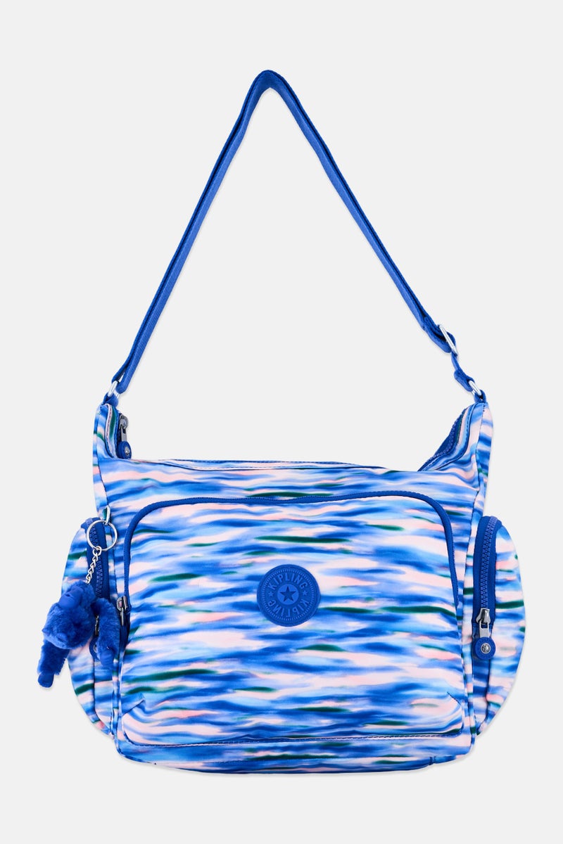 kipling حقيبة كتف نسائية بتصميم طباعة الفضاء، متعددة الألوان - Image 1