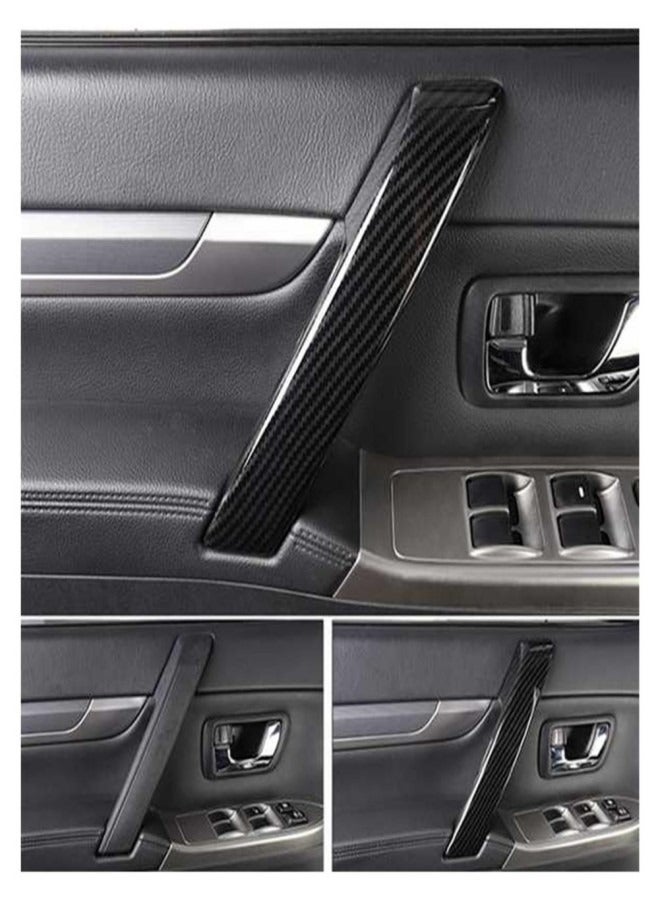 Generic Mitsubishi Pajero Interior Carbon Fiber Door Handle Trim. 4pc.  - Image 4