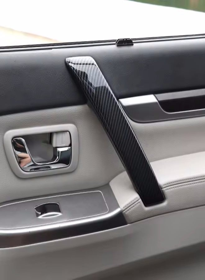 Generic Mitsubishi Pajero Interior Carbon Fiber Door Handle Trim. 4pc.  - Image 3
