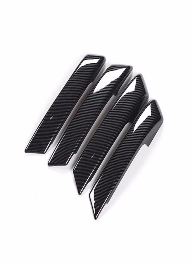 Generic Mitsubishi Pajero Interior Carbon Fiber Door Handle Trim. 4pc.  - Image 2