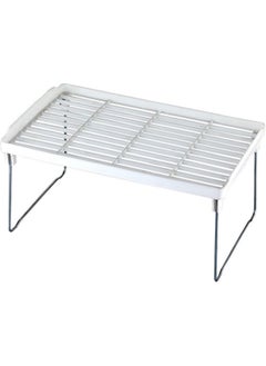 Afili Home Foldable Cabinet Shelf Organizer, Kitchen Table Countertop Plastic Rectangular Shelf Organizer – Small Size  - Image 4