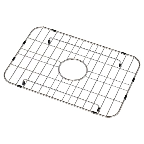 Frsmvati Sink Grid 18" X 12-1/2", Centered Drain with Corner Radius 1-1/2" Stainless Steel Material for Sink (18 X 12" Centered Drain) - Image 1
