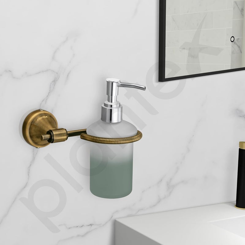 Plantex 304 Grade Stainless Steel Hand Wash Holder for Wash Basin Liquid Soap DispenserBathroom Accessories Niko Antique - Image 2