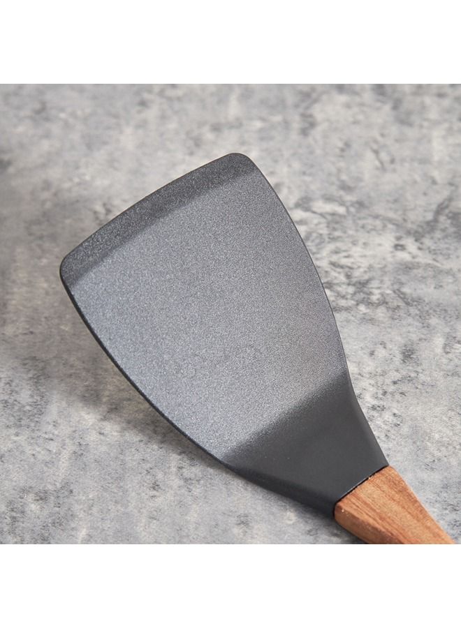 FACKELMANN Nylon Solid Turner With Wooden Handle 33 x 7.5 cm - Image 2