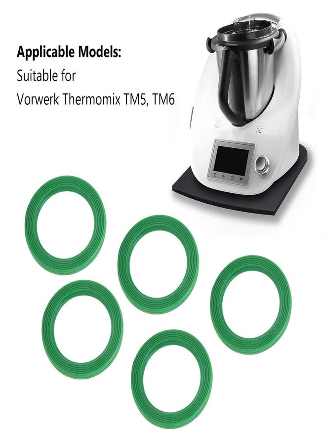 plplaaoo 5Pcs Blender Gasket Sealing Replacement,Blender Gasket Sealing Ring, O Ring Replacement Parts, Easy to Replace, Blender Replacement Pitcher, for Vorwerk Thermomix TM5 TM6, blender replacement par - Image 2