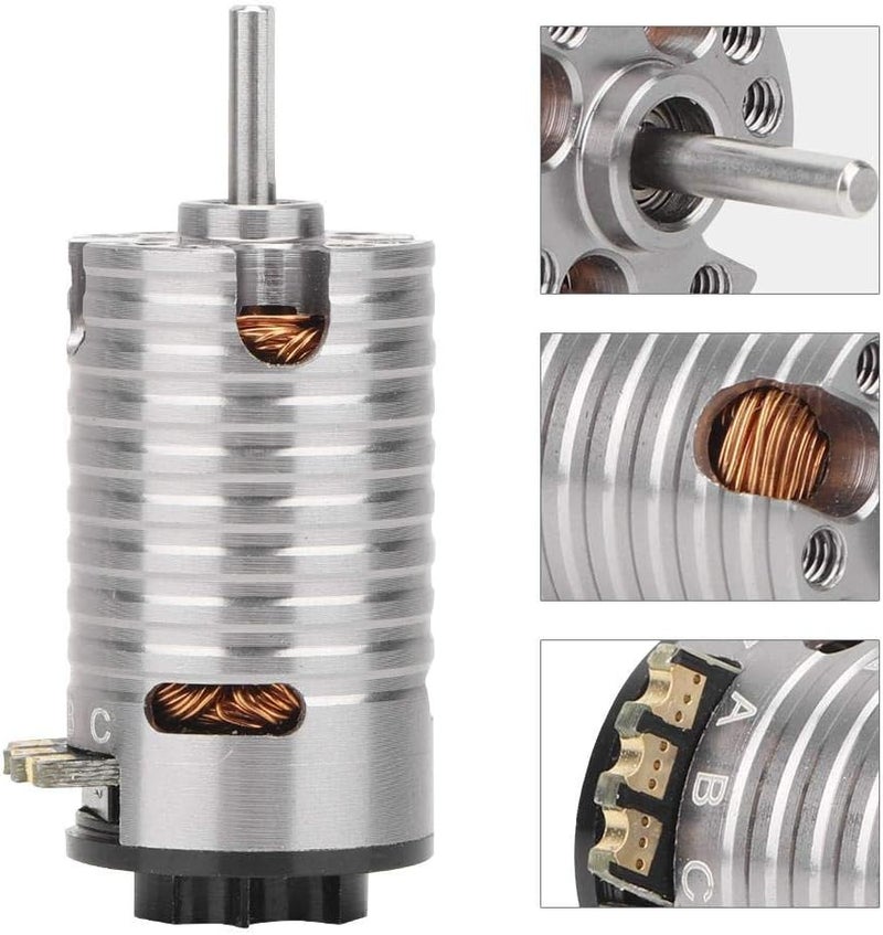 راحة محرك بدون فرش، محرك Mini-Z 7500KV ثنائي الأقطاب مقاوم للماء ومطور لسيارات التحكم عن بعد بمقياس 1/24 و1/28 - Image 4