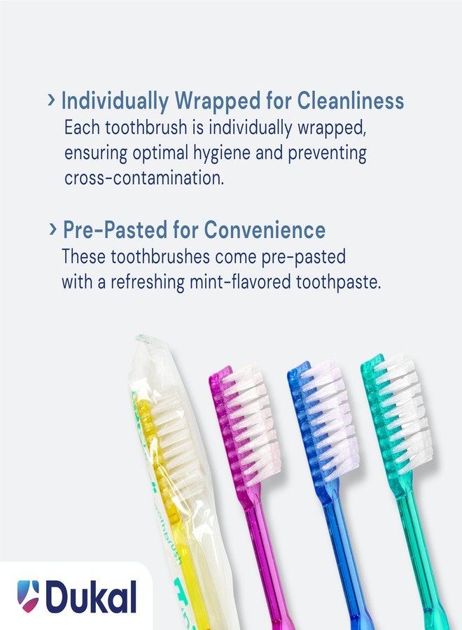 Dukal Fast Brush Pre-Pasted Disposable Toothbrushes (Box of 100) - Image 4