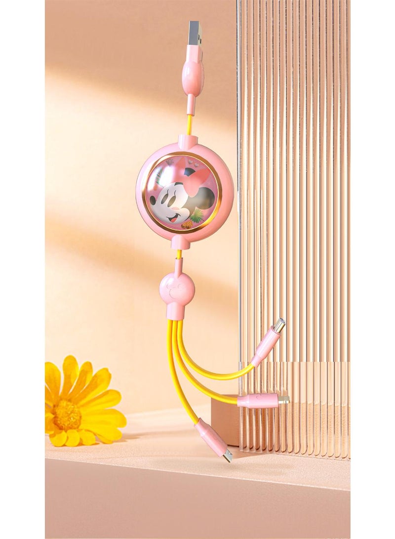 Y&D Fast Charging Three In One Portable Storage Data Cable - Image 3