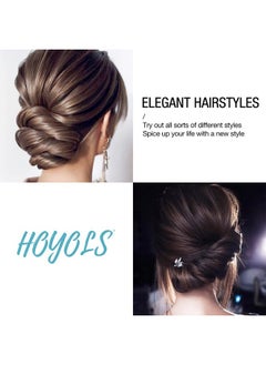 HOYOLS HOYOLS U Shaped Hair Pins Brown, Assorted Size U Shape Bobby Pins, Metal Bun Clips Hairpin Crimped Design with Ball Tips for Buns Women Girls Grips Hairstyle, 150 Count Bulk Pack (Brown)  - Image 5