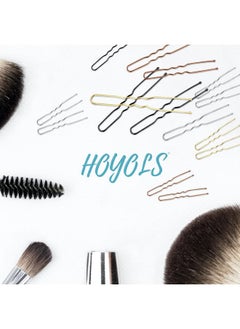 HOYOLS HOYOLS U Shaped Hair Pins Brown, Assorted Size U Shape Bobby Pins, Metal Bun Clips Hairpin Crimped Design with Ball Tips for Buns Women Girls Grips Hairstyle, 150 Count Bulk Pack (Brown)  - Image 4