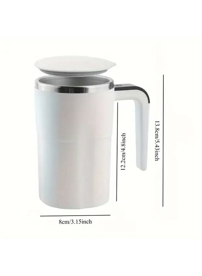 Black Automatic Stirring Coffee Cup With Temperature Display USB Rechargeable - Image 3