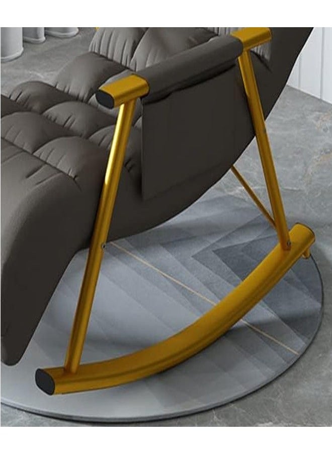 إن كي أكس كرسي هزاز متحرك نسخة مطورة بأرجل رمادية ذهبية (قماش تقني + قابل للتعديل) - Image 2