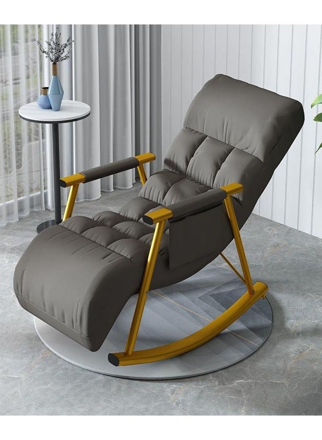 إن كي أكس كرسي هزاز متحرك نسخة مطورة بأرجل رمادية ذهبية (قماش تقني + قابل للتعديل) - Image 1