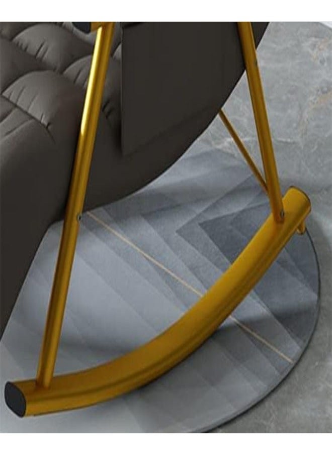 إن كي أكس كرسي هزاز متحرك نسخة مطورة بأرجل رمادية ذهبية (قماش تقني + قابل للتعديل) - Image 3