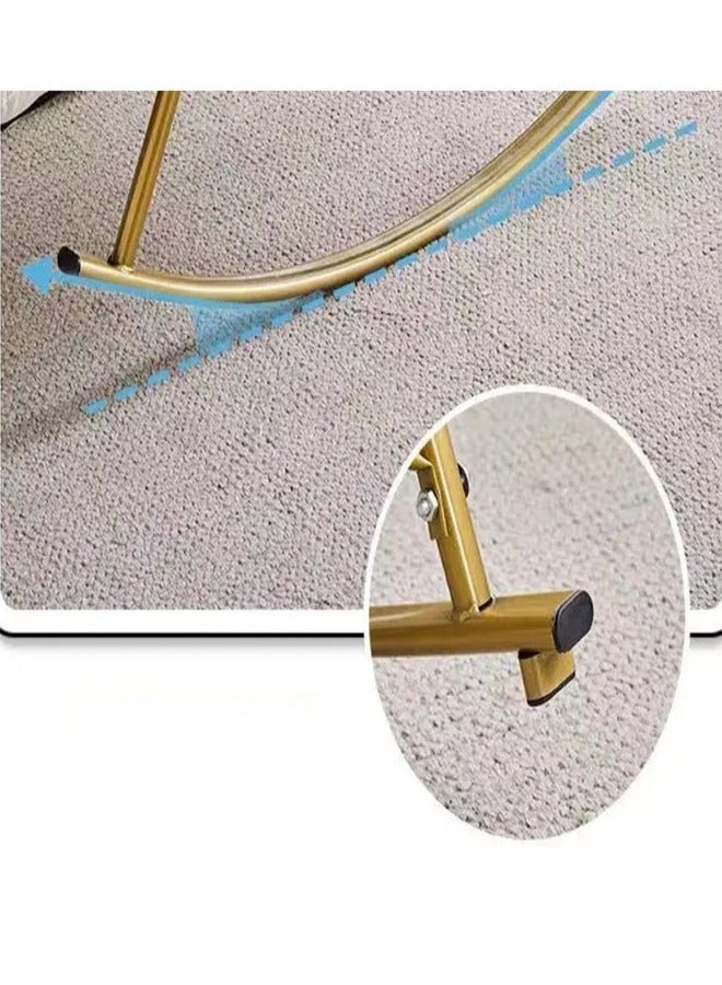 إن كي أكس كرسي هزاز متحرك نسخة مطورة بأرجل رمادية ذهبية (قماش تقني + قابل للتعديل) - Image 5