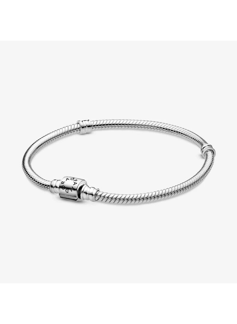 PANDORA - Snake chain sterling silver bracelet, 16cm - Image 1