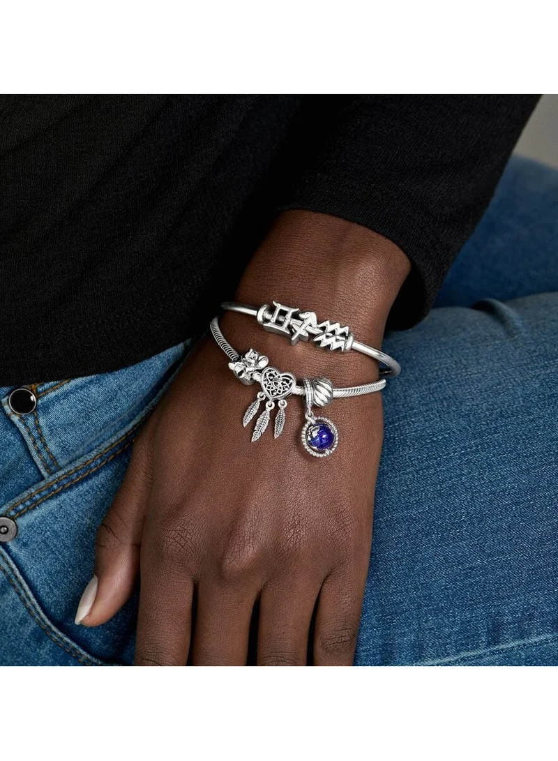 باندورا سوار فضة استرليني بسلسلة ثعبان،  سم