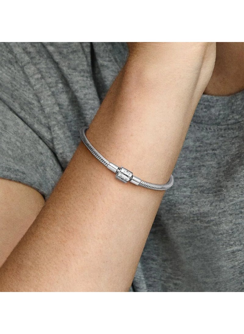 PANDORA - Snake chain sterling silver bracelet, 16cm - Image 1