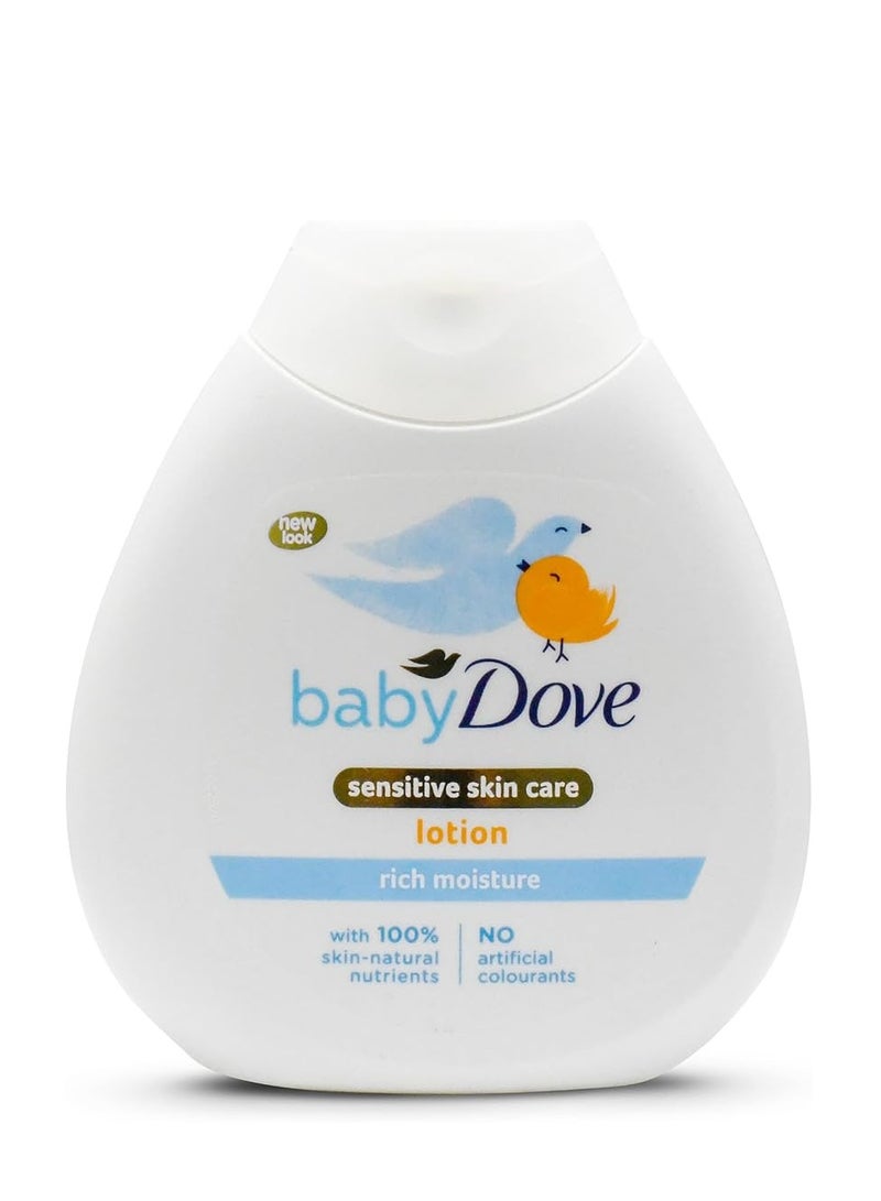 دوف لوشن للأطفال من دوف للعناية بالبشرة الحساسة وترطيب غني 400 مل