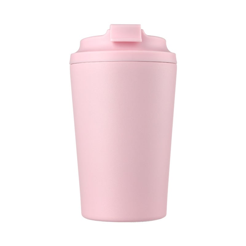 New 12Oz Milk Cup With Scale For Men And Women, Portable Coffee Cup, Business Office Stainless Steel Insulated Water Cup - Image 1