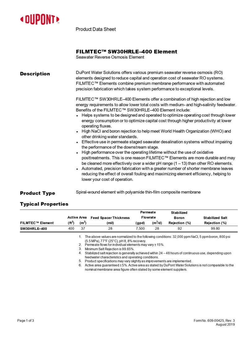 Dupont - FILMTEC™ SW30HRLE–400 عنصر - Image 1