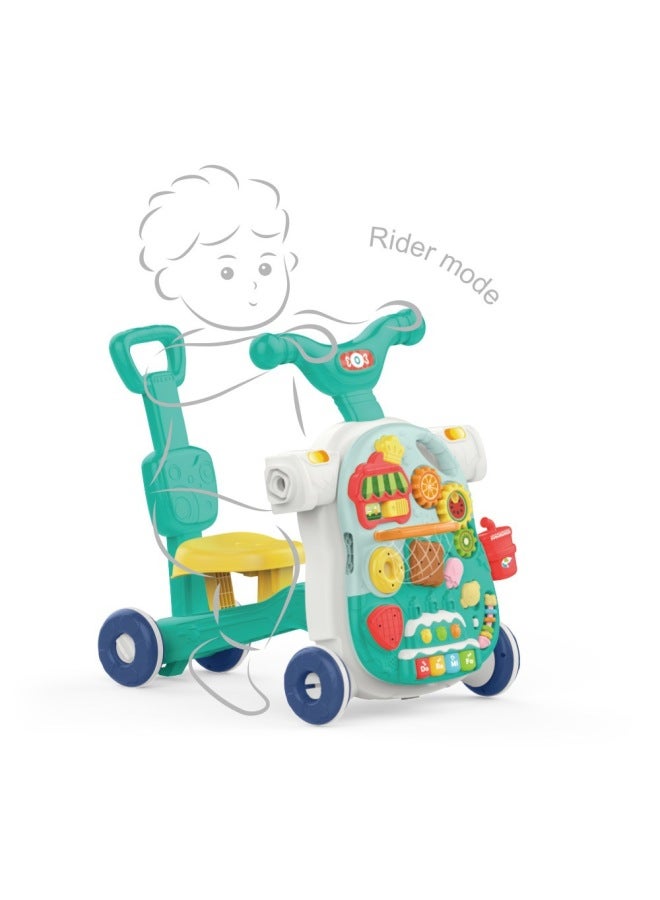 He Multi-functional Baby Toddler Stroller Anti-rollover Baby Walking Aid 6-18 Months Walker Hand Push Toy - Image 4