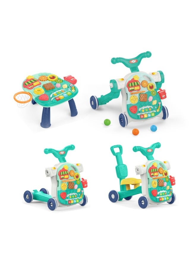He Multi-functional Baby Toddler Stroller Anti-rollover Baby Walking Aid 6-18 Months Walker Hand Push Toy - Image 2
