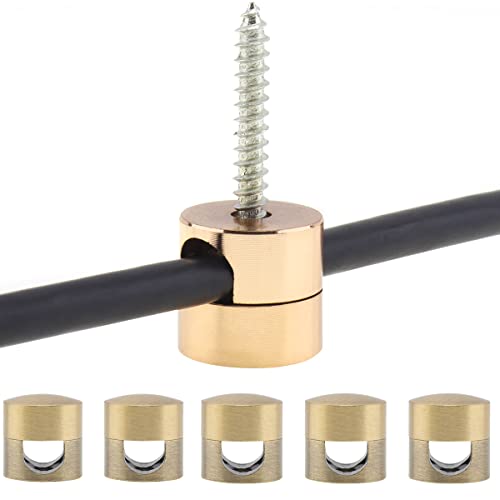 RTNLIT Swag Hook for Chandelier Ceiling Lights Cable Lamp Hook for Fabric Electrical Cord Cable Hanging Pendant Lighting FixturesGold Pack of 5