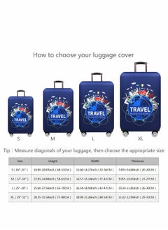 SYOSI SYOSI Thickened Travel Luggage Cover Spandex Suitcase Protector Washable Baggage Covers  - Image 4