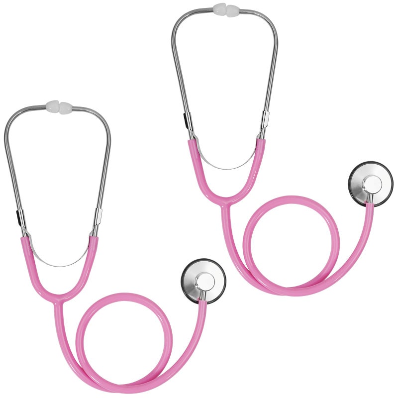 ERDOGLY Kids Stethoscope 2 Pack Real Working Nursing Stethoscope for Kids Toy Medical Kit for Toddler Doctor Play Set for Role Play Boys Girls Doctor Nurse Cosplay Costume Accessories - Image 3