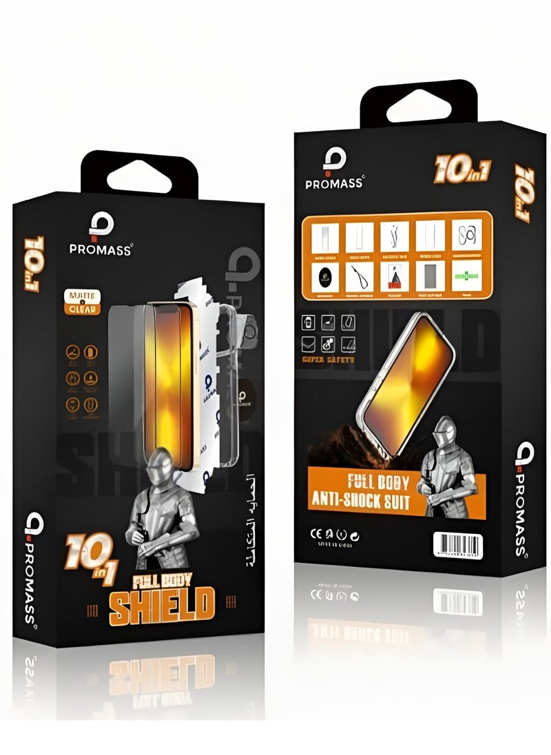 PROMASS Complete protection package for iPhone X Max, the strongest and best original package from Promass (10in1)  - Image 1