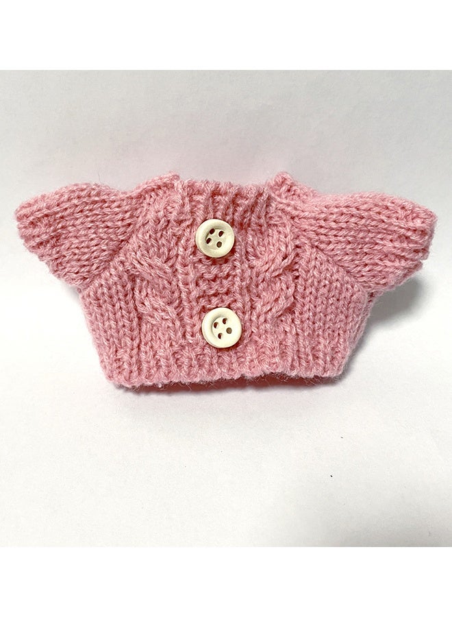 Clothes for 17cm Dolls Fashion Garment Accessories(No Doll), Cute Sweater Suitable for 6.69inch (17cm) Doll Soft Cotton Clothing Replacement  - Image 2
