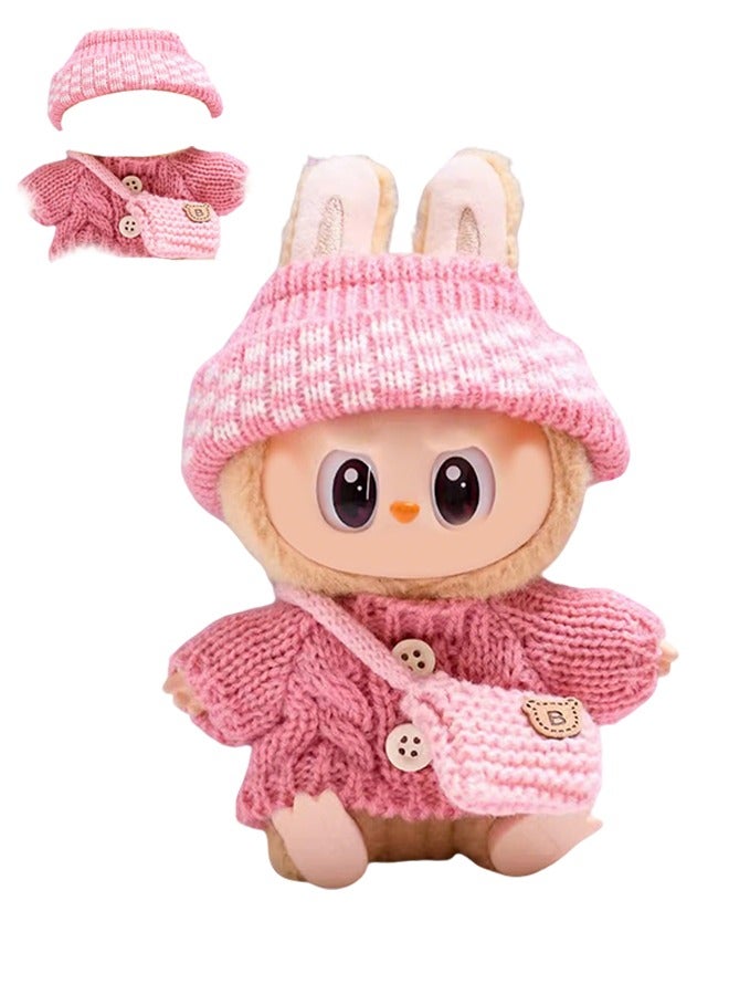 Clothes for 17cm Dolls Fashion Garment Accessories(No Doll), Cute Sweater Suitable for 6.69inch (17cm) Doll Soft Cotton Clothing Replacement  - Image 1