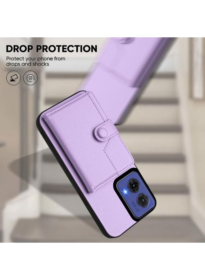 اس-توب جراب لهاتف Motorola Moto G85 إصدار الاتحاد الأوروبي مزود بزر وحقيبة بطاقات RFID ومضاد للسرقة - Image 4