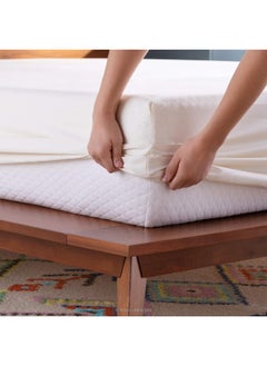 LINENSPA Linenspa 600 Thread Count Ultra Soft, Deep Pocket Cotton Blend Sheet Set - Twin - Ivory  - Image 3