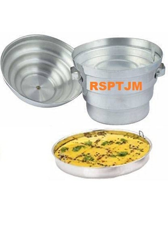 RSPTJM RJ kitchenware Store Aluminium Idli,Dhokla Maker(1 Pot, 1 Lid, 4 Idli Plates, 2 Dhokla Plates) Standard Idli Maker - Image 2