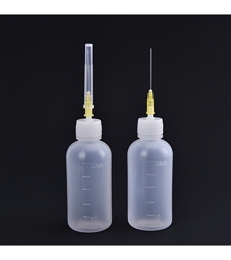 3 Transparent 50ml Oval Bottles with Sprayers for Laboratory Use - Image 2