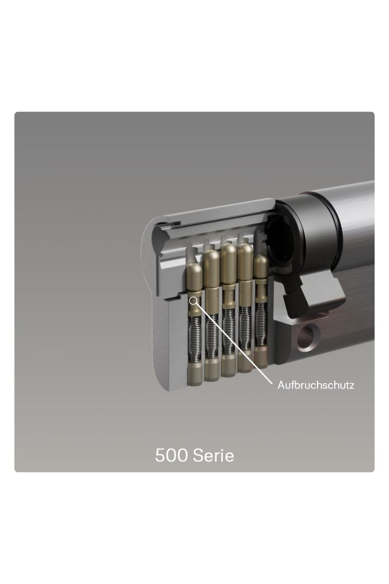 YALE 500 SERIES DOUBLE EURO PROFILE CYLINDER K+K 70 MM BRASS - Image 3