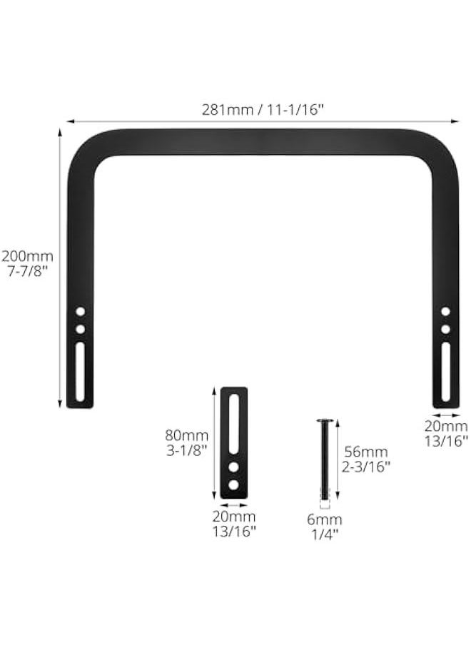 Arabest Mattress Slide Stopper for Metal Bed Frames, Non-Slip Mattress Gripper Retainer Bar, Prevent Sliding, 2 Pack  - Image 3