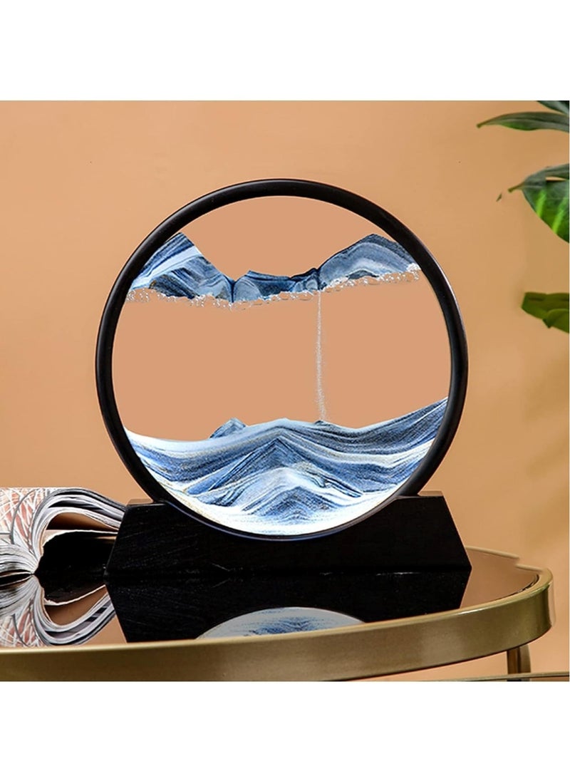Huitich Moving Sand Art Round Glass for Home Decor Assorted 15 x16Cm  - Image 3